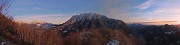 60 Dal Pizzo Arera al Monte Gioco con Alben centrale verso l'imbrunire